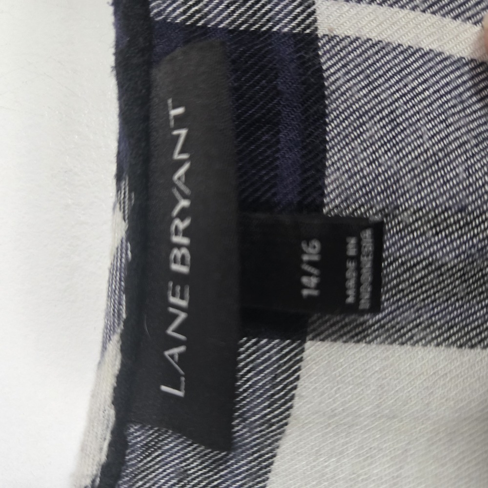 Lane Bryant Babydoll blouse Blue 16 - Picture 2 of 4